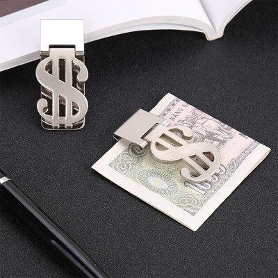 

〖Follure〗1 x Money Clip Dollar Sign Card Holder Slim Clamp Stainless Steel Wallet Purse