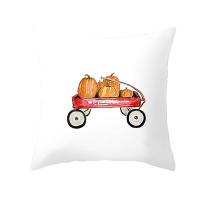 

〖Follure〗Fall Halloween Pumpkin Pillow Case Waist Throw Cushion Cover Sofa Home Decor