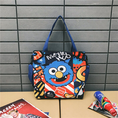 

Ins ladiescanvas bags in Tung&ladies diagonal bags in ancient times girlscollege students one-shoulder canvas bags in cla