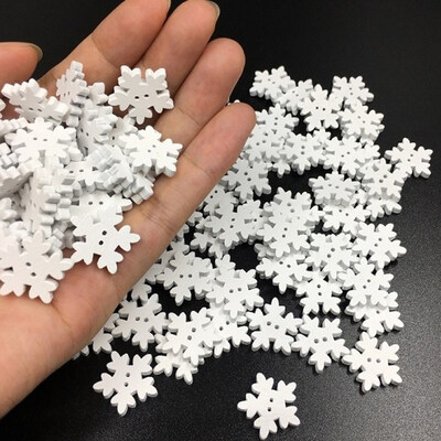 

100Pcs 17cm Snowflake Christmas Tree Hanging Ornament DIY Wood Craft Xmas Decor