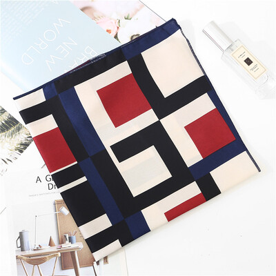 

Explosion models 50x50cm small square scarf female silk scarf Korean wild professional flight attendant small scarf decorative fashion small scarf