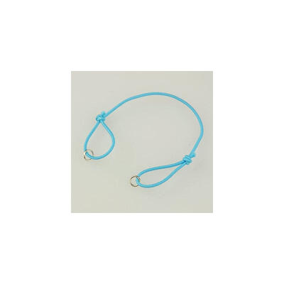 

Elastic Cord Bracelet Making with Iron JumpRings Adjustable DeepSkyBlue 130mm