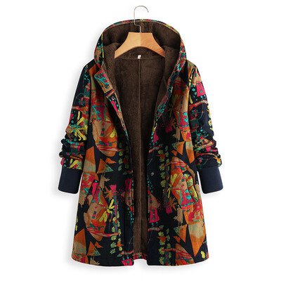 

Womens Warm Wool Blended Pea Coat Hooded Jacket Padded Outwear Duffel Coat