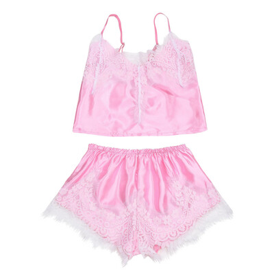 

Toponeto Women Sexy Satin Lace Lingerie Babydoll Underwear Nightwear One Piece Set