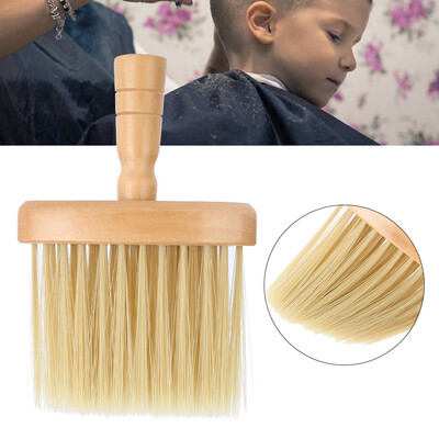 

Greensen Neck Face Duster Brush Salon Hair Cleaning Wooden Sweep Brush Hair Cut Hairdressing Tool