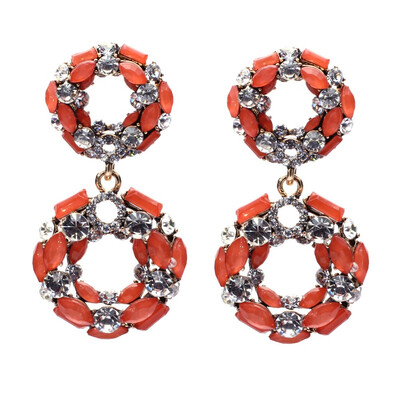 

2019 New Fashion Geometric Crystal Earrings for Women Boho Rhinestone Statement Earring Fashion Jewelry Bijoux