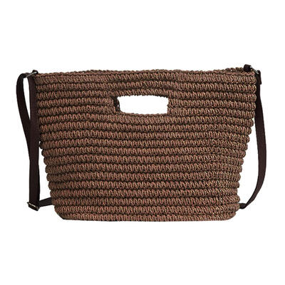 

Summer Women Weave Straw Beach Messenger Bags Shoulder Bucket Handbags Tote