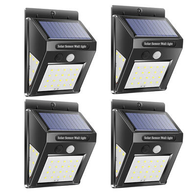 

3040LED Solar PIR Motion Sensor Wall Lamp Waterproof Garden Security Light