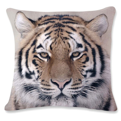

18 Inches Beauty Inches Elephant Tiger Sofa Cushion Special Pillow Home Panda Leopard Case Patterns Gorilla Animals
