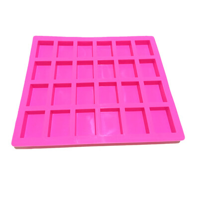 

24 Small Rectangular DIY Chocolate Silica Gel Cake Mould Baking Tool Ice