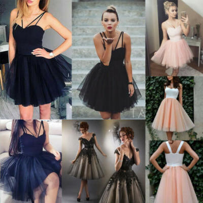 

Women Lace Short Dress Cocktail Party Evening Formal Ball Gown Prom Mini Dresses