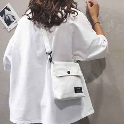 

Japanese Harajuku student small bag female 2019 new ins canvas bag Korean version of the wild casual shoulder Messenger bag