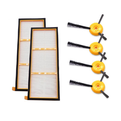 

Replacement Parts 6Pcs Side Brushes 4Pcs Filters Cleaning Brush for Shark ION RV700 RV720 RV750 RV750C RV755