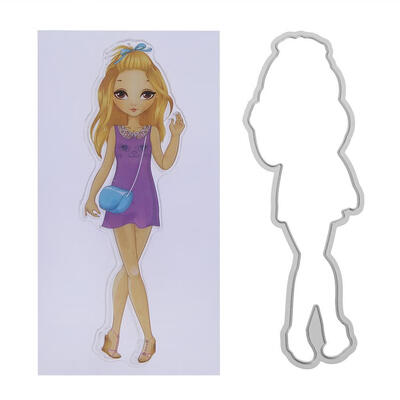 

Silicone Fashion Lady Stamp Metal Cutting Dies Stencil Frame Scrapbook DIY