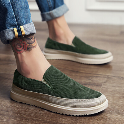 

Summer breathable old Beijing shoes men Korean version of a lazy canvas shoes new tide shoes men