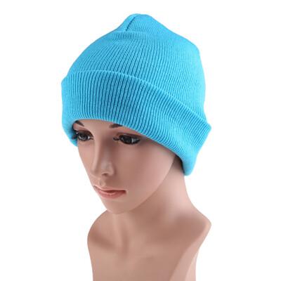 

Mens Women Beanie Knit Ski Cap Hip-Hop Color Winter Warm Unisex Wool Hat