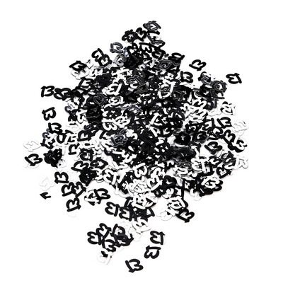 

Gobestart Black And White Birthday Confetti 13 16 18 20 21 Age Number Party Decor