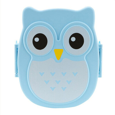 

Student Children Owl Single-layer Food Storage Container Bento Case Lunch Box