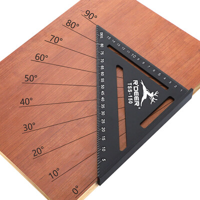 

〖Follure〗150mm Measuring Ruler Roofing Rafter Carpentry Ruler Protractor Layout Tools