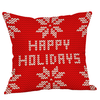 

Tailored Christmas Pillow Case Glitter Cotton Linen Sofa Throw Cushion Cover Home Decor