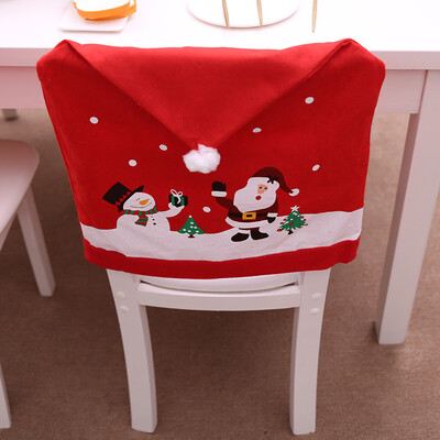 

〖Follure〗Santa Claus Kitchen Table Chair Covers Christmas Holiday Home Decoration