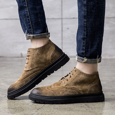 

Martin shoes wild high Martin boots retro fashion sports men Martin shoes casual trend motorcycle boots