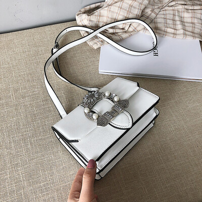 

Luxury Brand Diamond Square bag 2019 Fashion New High Quality PU Leather Womens Designer Handbag Texture Shoulder Messenger Bag