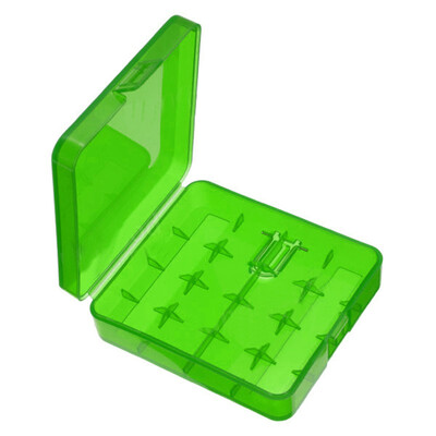 

〖Follure〗Hard Portable Plastic Storage Box Case Holder For 4 x 18650 Battery GN