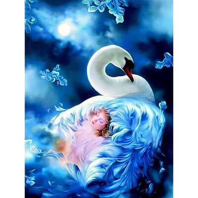 

Diamond Embroidery For Children Swans Hobby And Handicraft Diamond Painting Full Display 5d Diamond Mosaic Animals