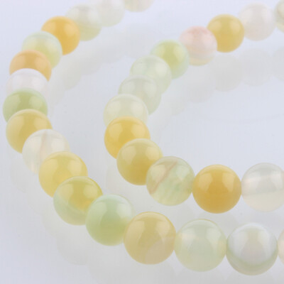 

Natural Gemstone Agate Round Bead Strands Dyed Wheat 6mm Hole 1mm about 63pcsstrand 1535"