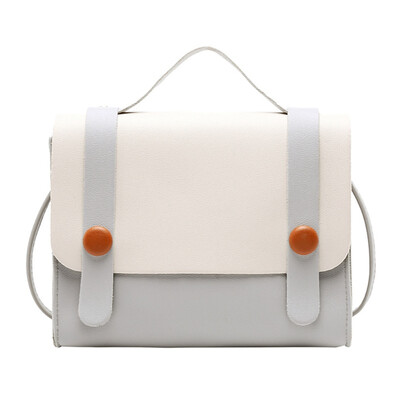 

Ladies Lychee Pattern Korean Version Contrast Totes Color Change Pockets Cute Messenger Bag Messenger Shoulder Bags