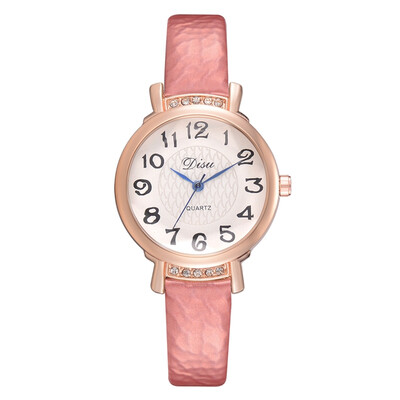 

Disu DS155 Rhinestone Ladies PU Leather Watch