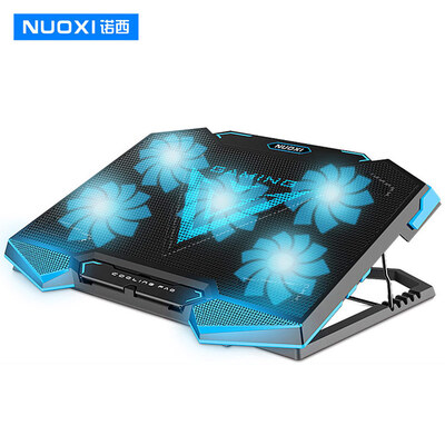 

Nokia NUOXI Iceman 1 Notebook Cooler 173" Cooling Pad Computer Accessories 5 Fan Adjustable Wind Speed&Bracket Black