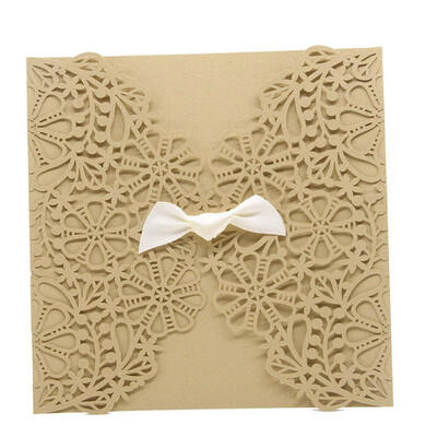 

Siaonvr 1Pcs Delicate Carved Romantic Wedding Party Invitation Card Envelope