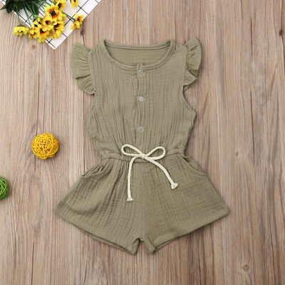 

Newborn Infant Baby Girl Clothes Ruffle Summer Romper Bodysuit Outfit Sunsuit