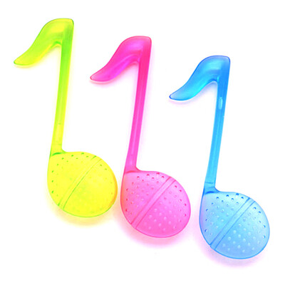 

Tea Bags Strainers Teaspoon Filter Infuser Filtration Plastic Teabag Music Teapot Holder Tools Random Color