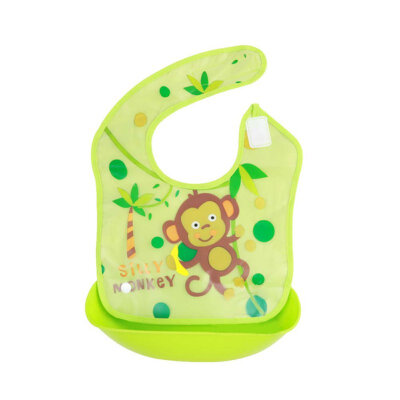 

Toddler Baby Boys Girls Removable Waterproof Saliva Towel Infant Cartoon Feeding Bib