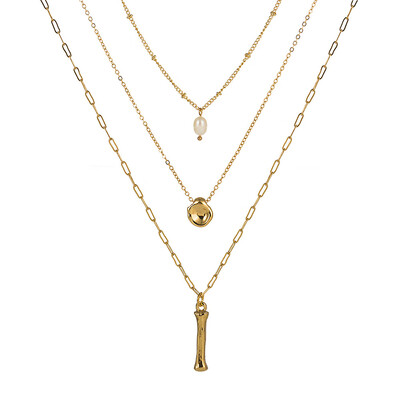 

Natural Pearl Beads Fashion 26 Letter Necklaces Pendants alphabet Gold Color Choker Initial Necklace Women Girl Jewelry Collier