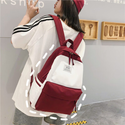 

Korean version of the schoolbag female Harajuku Ulzzang college students backpack high school campus antique feeling junior high s