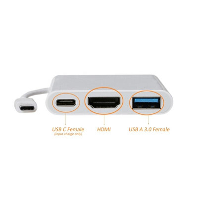 

Type-C USB 31 TO High Definition Multimedia Interface Connecting Line Aluminium Alloy USB-C Digital Multiport Adapter