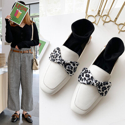 

Spring new first layer leather small single shoes female flat bottom leather Korean version of the