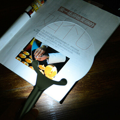 

〖Follure〗130mm Borderless Handheld Acrylic LED Lighted 2-6x Magnifier Office Products