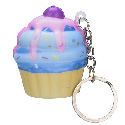 

Siaonvr Kawaii Adorable Ice Cream Cake Scented Cream Slow Keychain Stress Reliever Toy