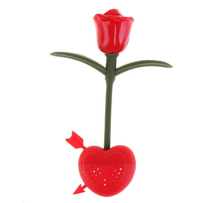 

Silicone Rose Heart Tea Leaf Strainer Infuser Teacup Teapot Filter Diffuser