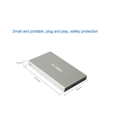 

Portable External Hard Drive USB 30 120G160G250G320G500G HDD External HD Hard Disk for PC Silvery&2T