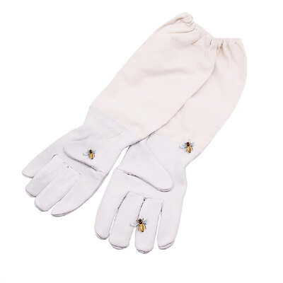 

Beekeeping Gloves Anti Bee Gloves Beekeeper Protective Sheepskin Gloves Long Sleeves Ventilated Professional Apiculture Beekeeping