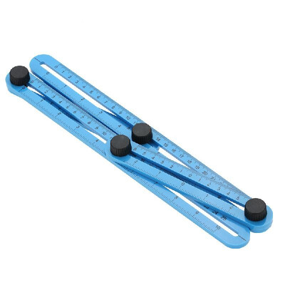 

KKMOON Multi-Angle Ruler Template Tool Measures All Angles Forms for Handymen Builders Craftsmen Repetitive Spacing