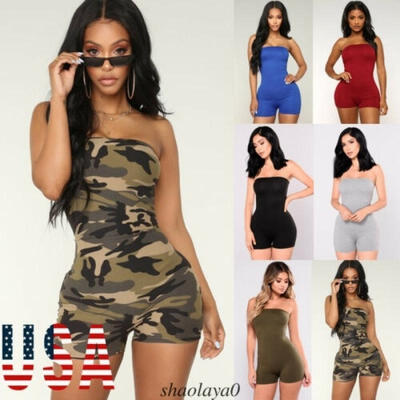 

2019 new Short Romper Jumpsuit Leotard Sleeveless Top Women Stretch Blouse Lady Bodysuit