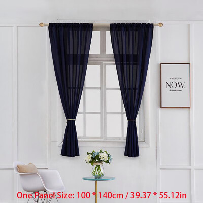 

Window Curtain Modern Striped Sheer Curtain Vertical Window Screening Window Rod Pocket Curtain Panel for Living Room Bedroom Dini