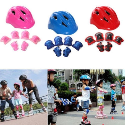 

Multicolor High Quality Roller Skating Helmet​ Knee Elbow Wrist Pad Protective Gear Sets for Kids